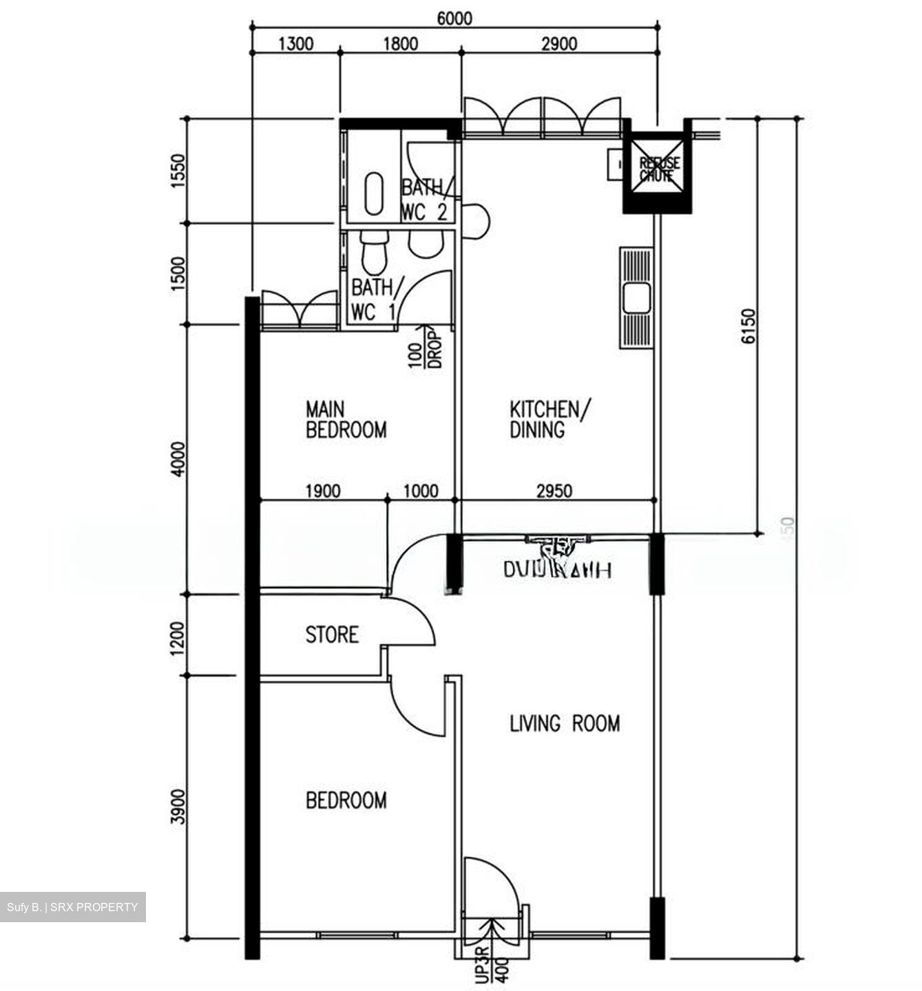 Blk 329 Clementi Avenue 2 (Clementi), HDB 3 Rooms #500244501